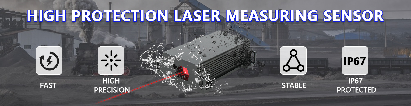 Lasermålesensor med høy beskyttelse